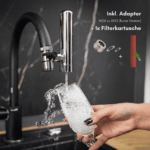 Hydrolife "Cascade" Wasserfilter für Wasserhahn Armatur | Starter-Set