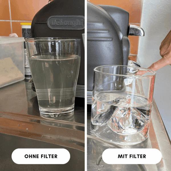Hydrolife "Cascade" Wasserfilter für Wasserhahn – Starter Set