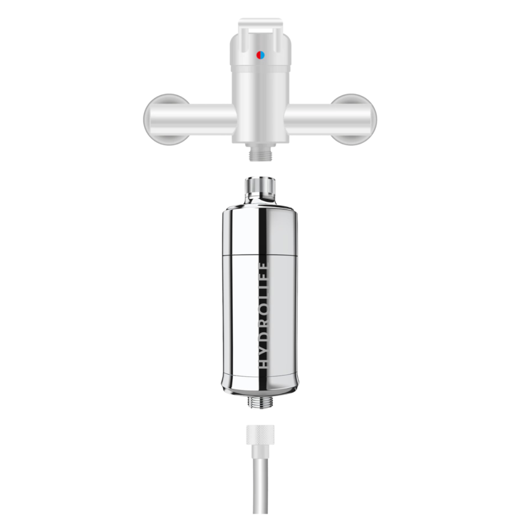 Duschfilter Inline Installation