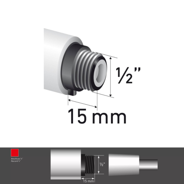 Hydrolife Küchenbrause 1/2“ für Wasserhahnfilter Cascade