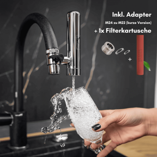 Reines Wasser vom Wasserhahn - Hydrolife "Cascade" Wasserfilter