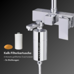 Hydrolife Filterkartusche Ersatz für "Inline" Duschfilter - 6 Monate gefiltertes Duschwasser