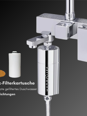 Hydrolife Filterkartusche Ersatz für "Inline" Duschfilter - 6 Monate gefiltertes Duschwasser