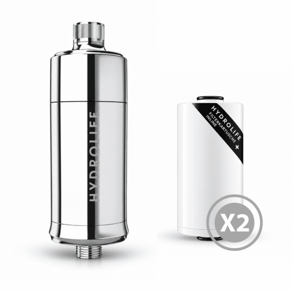 Hydrolife "Inline" Duschfilter - Jahres-Set